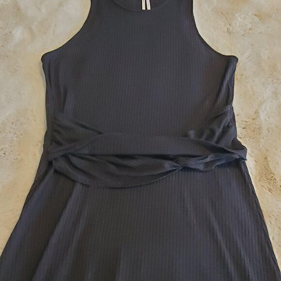 Anthropologie Tank Drop Waist Black Boho Dress XL - Picture 3 of 15